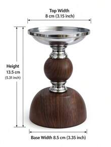 Chic Exquisite Iron Candle Holder – Simple Textured Candle Stand, Fits Various Pillar Candle Sizes, Perfect For Home Decor, Room Decor, Party & Holiday, Office Styling, Living Room Accessory, Great As Halloween, Christmas, Birthday, Friend Gift - Affordable Luxury - View 9