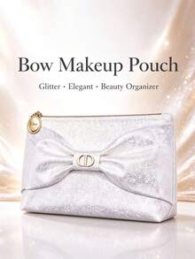 Dior-Cosmetic Bag-White Bow Cosmetic Bag - White - View 2