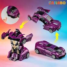 unilabo Amazing Transforming Sports Car Toy: Inertia-Driven Gliding Racing Car, 2-In-1 Robot Vehicle Auto-Transforming - Perfect Creative Gift Choice For Boys! - Multicolor - View 8