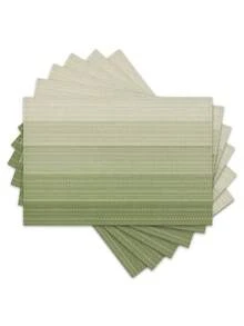 Taplak Meja Ombre 4pcs/6pcs, Alas Meja Dekorasi Ruang Tamu & Makan Modern, Dapat Dicuci, Alas Meja Dapur, Dekorasi Alas Meja Tahan Panas, Cocok untuk Pesta di Rumah, Dekorasi Meja Berkemah di Luar Ruangan, Meja Kopi, Dekorasi Rumah Musim Semi & Musim Panas - Hijau - View 5
