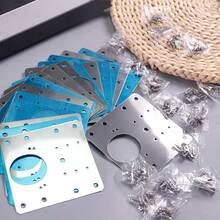 Cabinet Hinge Repair Plate 90 X 90mm, Cold Rolled Steel Reinforcement Bracket With Multiple Mounting Holes And Screws For Loose Kitchen Cupboard Door Fixing - Cabinet Hinge Repair Plate 90x90mm - View 10