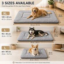 Winter Warm Dog Bed, Soft Fluffy Pet Sleeping Mat, Plush Pet Cushion, Indoor Floor Dog Crate Pad, Suitable For Cats And Dogs, Dog Bed Dog Mat - Grey - View 2