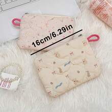 Cartoon Quilted Padded Coin Purse, Small Item Handbag, Coin Purse Storage Bag, Women's Makeup Bag - Multicolor - View 5