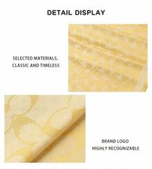 Coach Women'S Scarf With Classic C-Logo Jacquard Pattern And Tassels 29CO100562-740 - Yellow 29CO100562-740 - View 10