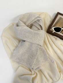 FADZOYLE 1pc Solid Color Long Knit Scarf Shawl Wraps Comfortable All Season Winter Fall Warm Soft,Daily Elegant Evening Travel Office Wedding Gift Accessories - Multicolor - View 15