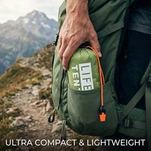 Portable Emergency Survival Tent, Snow Shelter, Tubular Fabric, Military Green Rugged Style, With Storage Bag, Whistle And Paracord, Suitable For Camping, Hiking, Outdoor Activities And Car Equipment - Multiple Styles - View 5