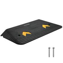 Upgraded Rubber Threshold Ramp, 3" Rise Door Ramp With 1 Channel, Natural Rubber Car Ramp With Non-Slip Textured Surface, 33069 Lbs Load Capacity Curb Ramp For Wheelchair And Scooter - 3 Inches - View 8