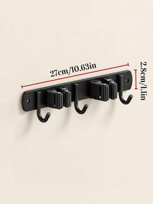 NINFRODITE Wall-Mounted Broom & Mop Holder, Broom Hook Storage Rack, Stainless Steel Mop Hook, Garden Tool Storage Rack, Kitchen Heavy-Duty Reusable Multi-Function Shelf, Easy Installation, Space-Saving, Suitable For Home, Kitchen, Laundry Room And Garage - View 12
