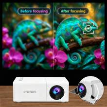 2026 Upgraded Mini Portable Projector, LCD Home Theater Projector With Built-In Speaker & Fast Focus, USB Powered, Compatible With Smartphone, Tablet, Laptop, TV Stick, For Movies, Gaming, Presentations & Home Entertainment - White - View 9