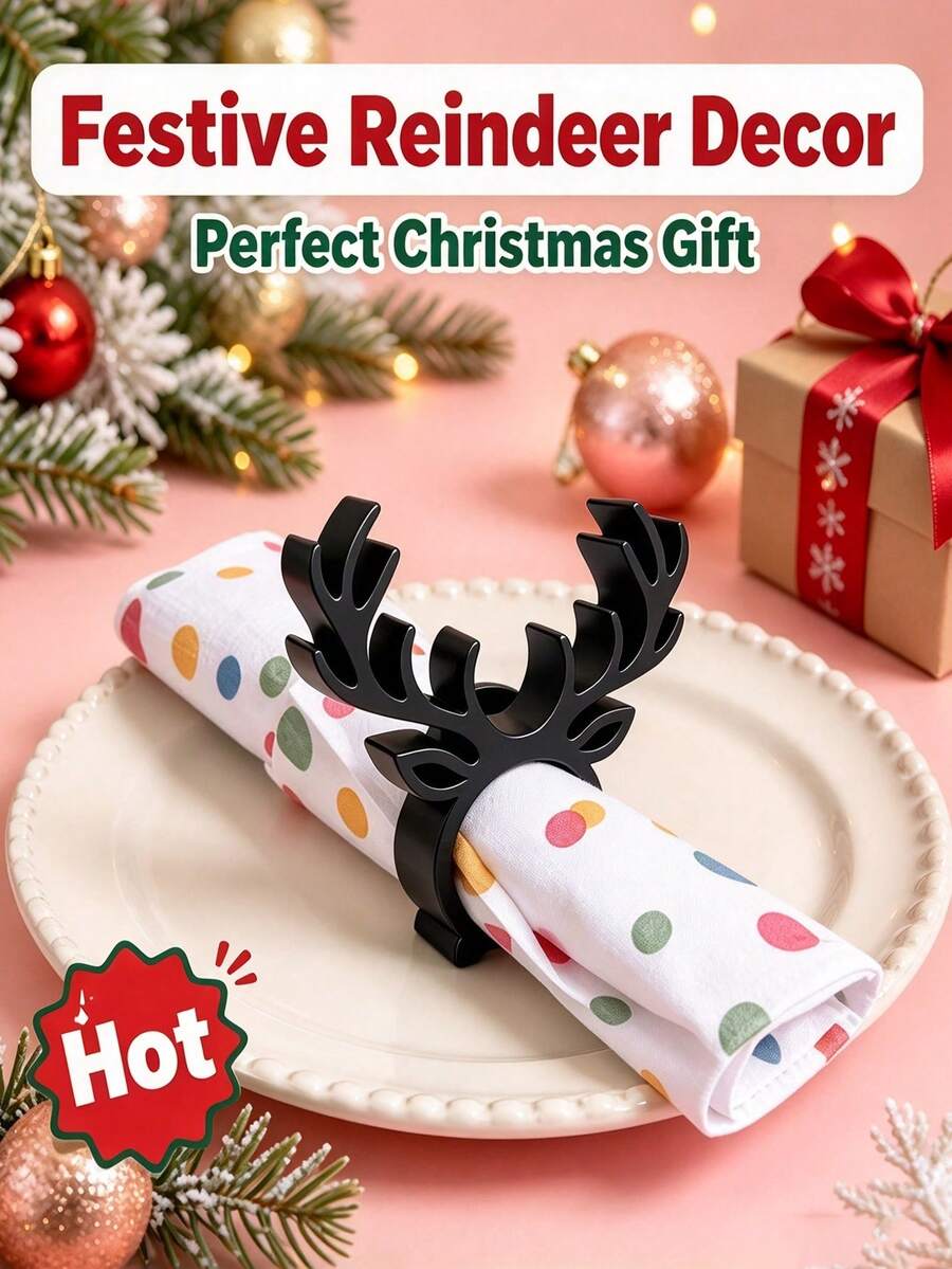 1/2/3pcs Unique Deer Shaped Storage Rack, Sturdy And Durable, Compact Design Saves Desk Space, Perfect Exquisite Christmas Gift For Family, Friends, Classmates And Colleagues - Multicolor - View 1