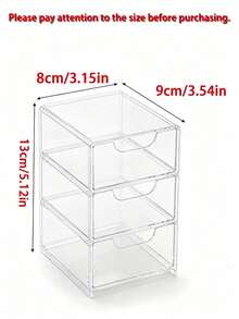 Multifunctional Desktop Tea Set Storage Box, Made Of High-Quality ABS Plastic, Flexible Compartment Layout, Suitable For Storing Office Supplies, Tea Bags, Cosmetics And Remote Controls; Ideal For School Supplies, Home Office, Kitchen, Bathroom And Vanity, Skincare Tools Storage - Multicolor - View 8