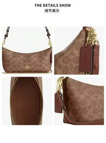 COACH Women's Shoulder Bag CAITLIN 24 Quilted Signature Fabric Bag CEK80 Versatile Handheld Shoulder Crossbody Bag - CEK80-iMXHE - View 10