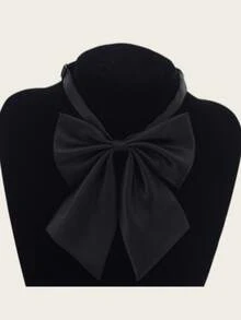 1 buah Dasi kupu-kupu elegan bergaya preppy warna polos unisex, serbaguna, dan elegan. - Warna solid - View 8