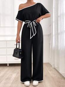 Women Two-Piece Outfits - Black - View 1