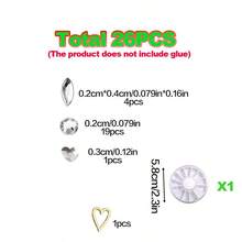 Bộ 26 miếng/1 set decal đính đá răng hình sao tròn sáng bóng, phụ kiện răng phong cách vintage Y2K, đá đính răng bất đối xứng phù hợp dùng hàng ngày, tiệc tùng, Valentine, unisex (không kèm keo) - Bộ 26 chiếc nhiều màu - Xem 11