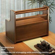 New Chinese-Style Tea Holder Bogu Shelf, Tea Set And Water Cup Storage Cabinet On The Table Of The Living Room, Bar Decoration In The Home Study, Upper Cup Holder Can Hang Tea Cups , Layered Multi-Grid Design - Multicolor - View 5