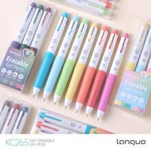 Blue Fruit New KC265 Erasable Neutral Pen, 3-In-1 Heat Erasable 0.6mm Drawing And Writing, DIY 3-Color Erasable Pen For Journaling And Drawing, Suitable For Drawing Enthusiasts, Suitable For Student Note-Taking, Easy To Erase And Write, Vibrant Colors, Great Learning Helper - Sets - View 10