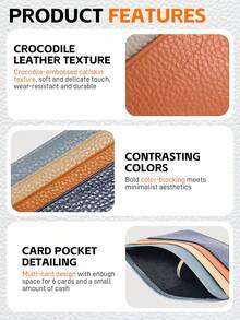 EIGIIS Credit Card Holder Wallet, PU Leather Ultra Slim Wallet, Thin Minimalist Credit Card Case Card Protector, Front Pocket Wallets For Men, Women - A - View 4
