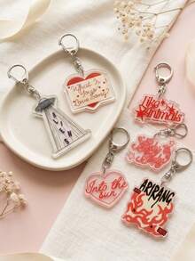 1/6pcs ARIRANG Album Acrylic Keychain, Sweet Cool Y2K Vintage Style, Aliens/Body To Body, K-Pop Support Backpack/Shoulder Bag Pendant, Car Key Ring Accessory, Ideal Gift For Fan Friends - Multicolor - View 6