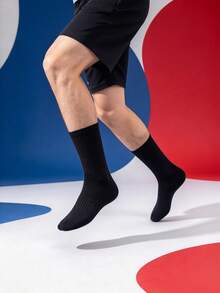1/5/10/20 Pairs Unisex Long Tube Socks, Striped Casual Socks For Daily Wear, All-Season Sports Socks - Multicolor - View 5