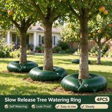 4pcs Watering Bags, 10 Gallon Capacity, Slow Release Automatic Plant Watering With Sun Protection And Moisture Retention, Suitable For Gardens, Orchards And Forests - B - View 10