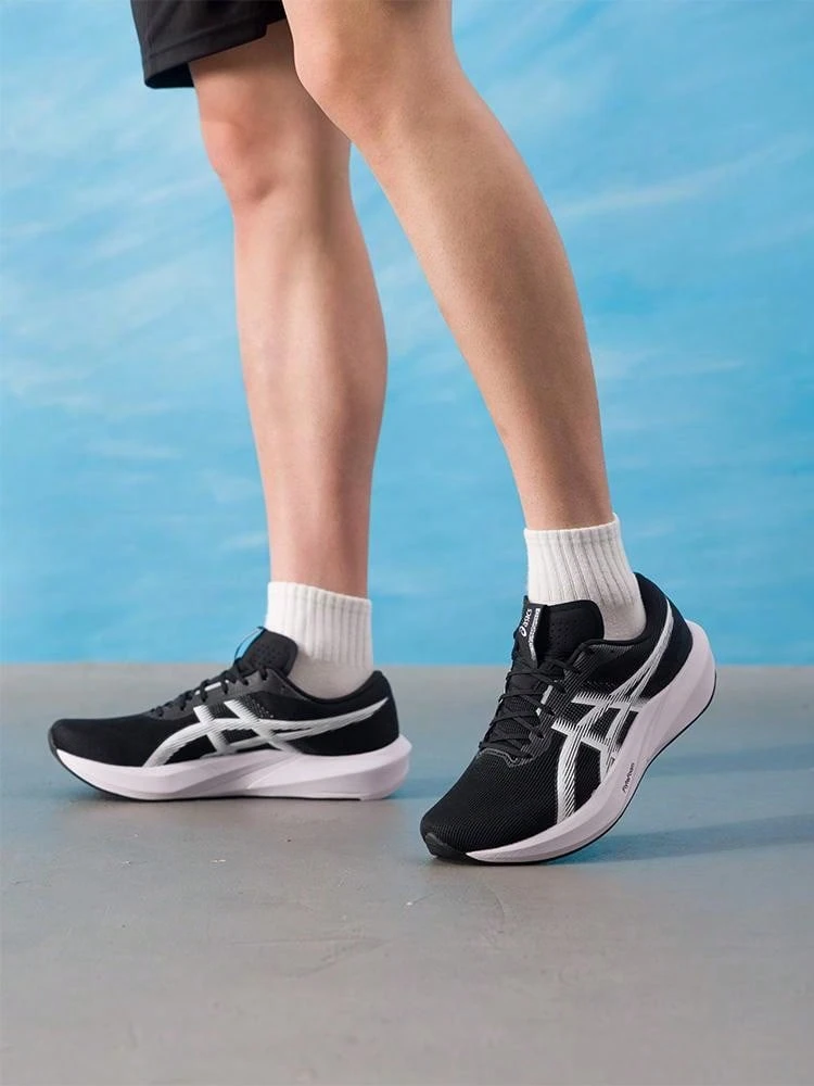 Asics Giày chạy bộ nam & nữ HYPER SPEED 6 Giày chạy đua tập luyện 1013A237-001 - Đen/trắng - Xem 1
