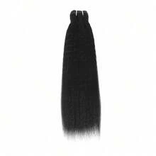 20/22/24 Inch Yaki Straight Hair Bundle, Unprocessed 12A Grade Brazilian Virgin Human Hair, 1 Bundle, Natural Color - Natural & Black - View 30
