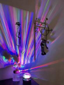 1pc 16-Color Aurora Projector Lamp, Immersive Bedroom Ambiance, Compact Size For Home, Bedroom, Living Room, Camping, Party Use - Multicolor - View 4