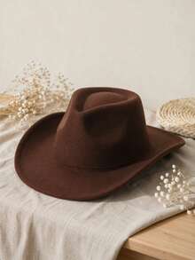 Unisex Vintage Denim Western Hat, Outdoor Sun Protection Beach Hat - A - View 8