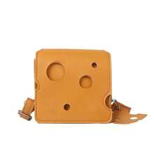108PCS-New Cute, Mini Hollow Cheese Bag, Triangle Lipstick Earphone Crossbody Bag, Small Square Coin Purse. - Multicolor - View 11