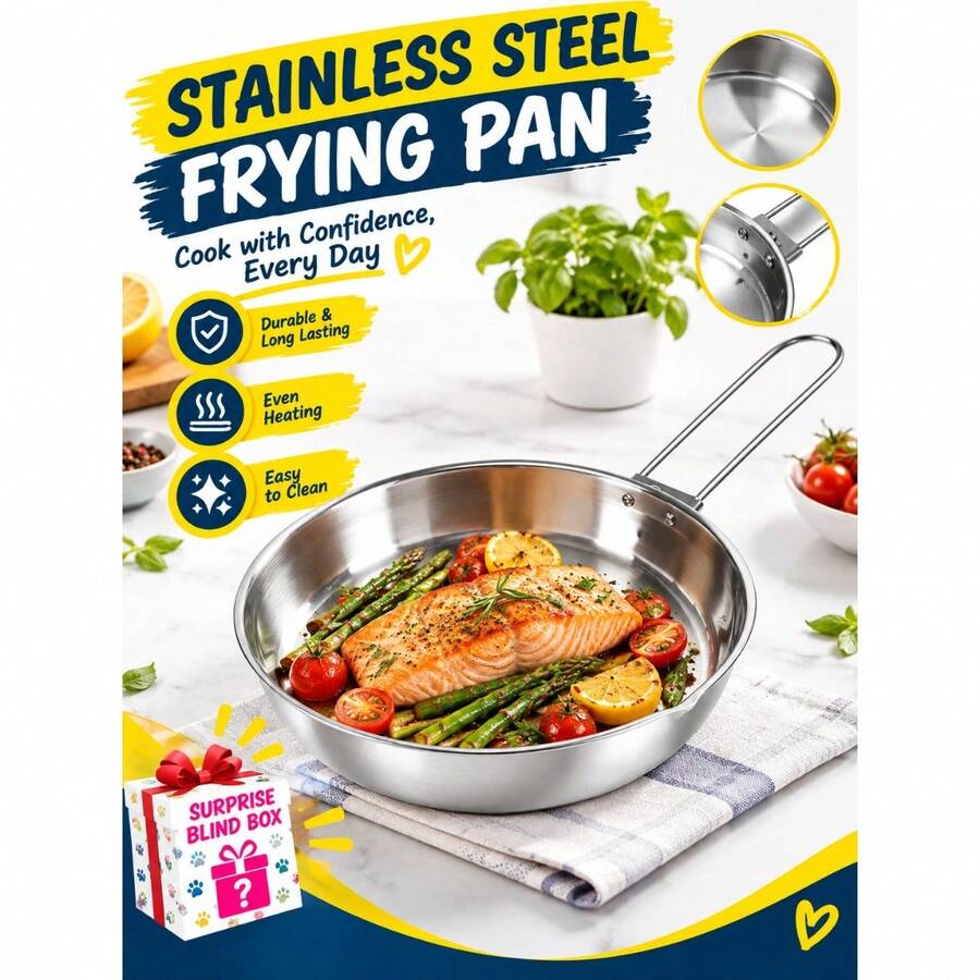 Steel Camping Frying Pan Skillet - Default - View 1