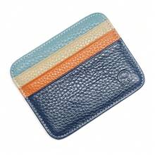 EIGIIS Credit Card Holder Wallet, PU Leather Ultra Slim Wallet, Thin Minimalist Credit Card Case Card Protector, Front Pocket Wallets For Men, Women - A - View 9