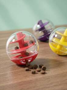 1pc Random Color Interactive Cat Treat Dispenser Toy, Transparent ...