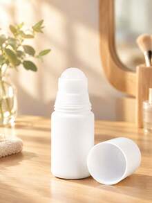5件/3件/2件/1件 - 50ml/30ml 可重複填充滾珠瓶，可重複使用、防漏、輕巧便攜。適用於精油、香水油、DIY除臭劑和液體混合物。非常適合旅行、度假、健身包、辦公室使用和居家收納 - 白色 - 查看 8
