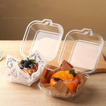 Transparent Packaging Box For Hamburger, Tiramisu, Cream Cake, Sandwich, Bento, Basque Cheesecake Takeout Box 10/20/50pcs - Transparent - View 6