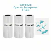 Color-Revealing Transparent Adhesive Stickers Clear Mini Printer Refill Paper For Christmas DIY Gifts, Halloween Journals, Photo Printing, Study Notes, Inventory Recording, Compatible Refill Tape Only - View 13