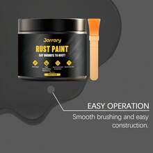 Black Anti-Rust Paint, Daily Household Protective Furniture Surface Rust Multi-Purpose Easy-To-Apply Anti-Rust Paint, Specially Designed For Strong Protection Of Metal Surfaces, Inhibiting New Rust Formation, Blocking Rainwater And Moisture In Harsh Weather, Removing Surface Rust And Dust, Stir The Paint Evenly, Apply Evenly With A Brush To The Surface That Needs Treatment, And Wait For It To Dry. After Use, It Forms A Dense And Stable Waterproof Isolation Layer On The Metal Surface - A - View 8