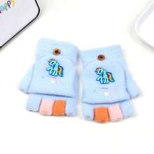 Hasbro 1 Pair Half-Finger Flip-Cover Gloves, Unisex Writing Warm Anti-Freeze Gloves, Winter Gift - Regular - View 8
