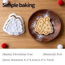 Cute Cartoon Christmas Cat Cookie Cutter, Kitten Shape Press Mold, Pet Treat Baking Tool, Orange Cat Biscuits Mold. Christmas Decoration Cookie Stamps - View 15