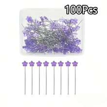 100Pcs Colorful Transparent Creative Five-Pointed Star Shaped Large Head Pins, Handmade Decoration Positioning Pins, Sewing Accessories, Sewing Pins, Used For Bouquets, Gift Decoration, Fabric Pins For Sewing Crafts - Multicolor - View 17