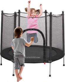 Kids Trampolines - Black - View 1