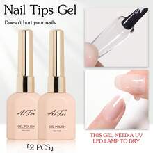 AiFer 15ml/Pc Nail Tip Glue Gel, Soak Off UV LED, Long Lasting Quick Drying, For DIY & Salon Nail Art Manicure - 15ML - View 13