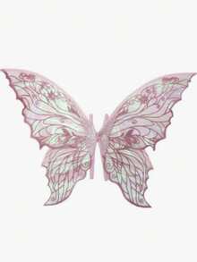 1pc Gold Foil Butterfly Fairy Wings COS Dress Up Festival Party Costume Ball Performance Props Halloween - Multicolor - View 6