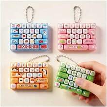 1 buah/Mainan Kreatif Pereda Stres Tanpa Henti 26 Tombol Keyboard Mekanik Tekan Ujung Jari untuk Siswa, Portabel, dan Dapat Digantung di Tas Siswa - MultiWarna - View 5
