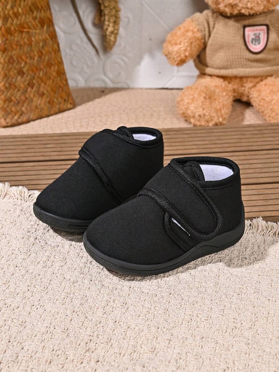 Comfortable Soft Sole Baby Boots Walking Shoes Children Ankle Boots Snow Boots - Black - View 1