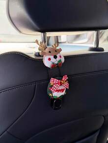 Christmas - 1/2PCS Cute Reindeer, Christmas Tree Decoration Car Seat Back Multi-Function Storage Hook - Random Styles - View 12