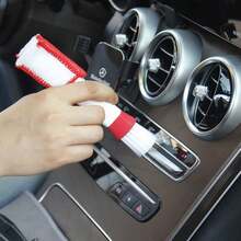 1set Multi-Purpose Soft Bristle Car Wash Brush Wheel Hub Interior Dust Removal Tool Auto Detailing Air Conditioning Vent - Multiple Styles - View 2