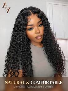 ARABELLA 10A Brazilian Deep Wave 1PC Bundles 100% Human Hair Unprocessed Brazilian Virgin Hair Weave Bundles Soft & Full No Shedding Daily Use Deep Wave Natural Color Hair Extension - SNatural - View 5