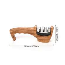 3-Stage Knife Sharpener, Portable Manual Sharpening Tool, Handheld Whetstone Sharpener, Razor Sharp Blade Polisher For Home Kitchen Cutlery, Quick Sharpening Kitchen Gadget, Ideal Gift - Multicolor - View 2