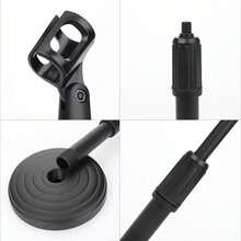 Portable Desktop Lifting Plastic Weighted Disc Microphone Stand For General Meeting Computer Microphone Live Broadcast - one-size - View 4